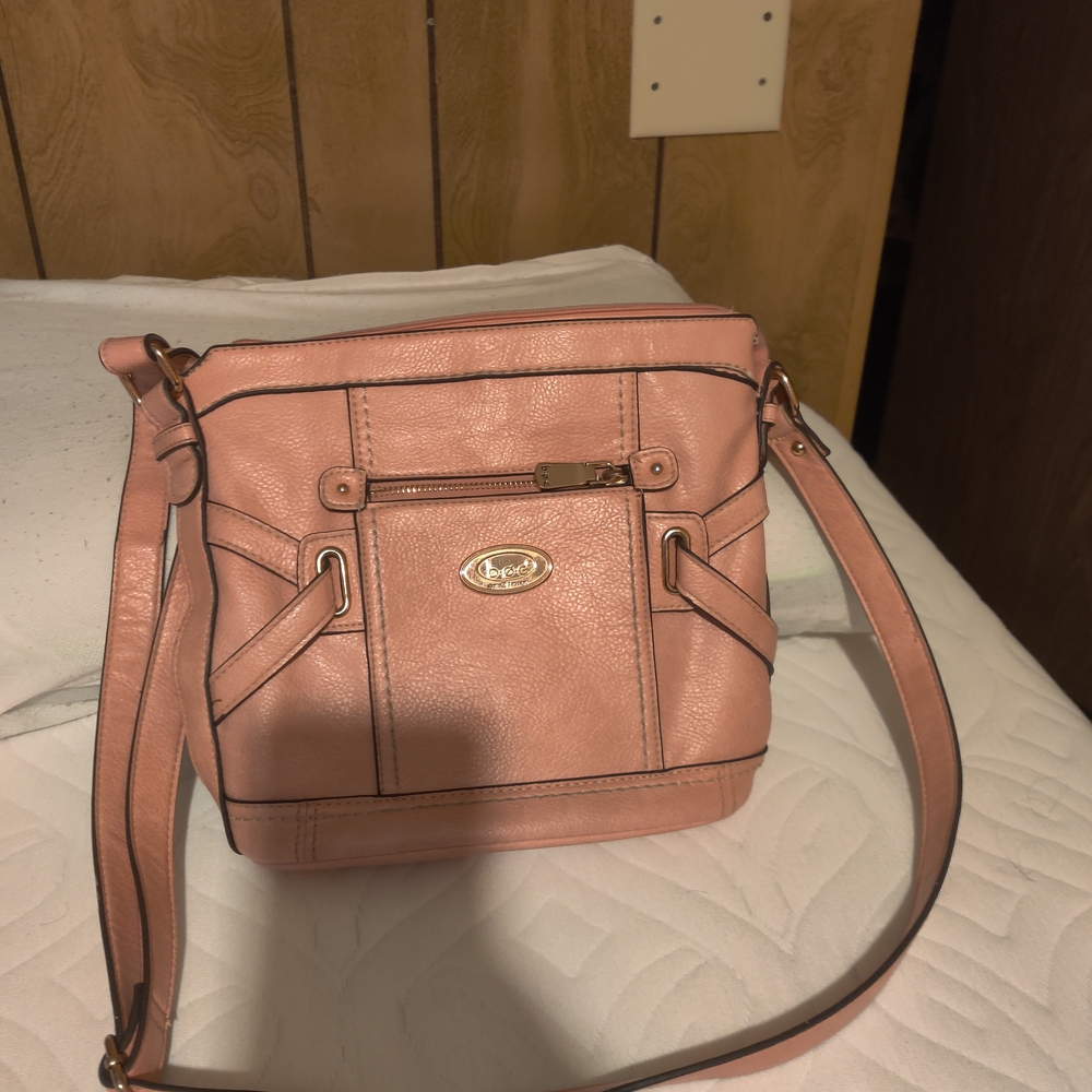 b.o.c. Pink Crossbody Bag with Front Pocket